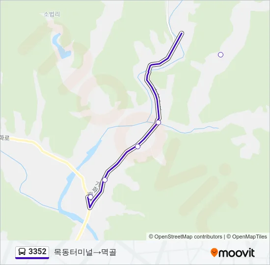 3352 Bus Line Map