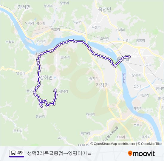 49 bus Line Map