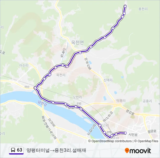 63 Bus Line Map