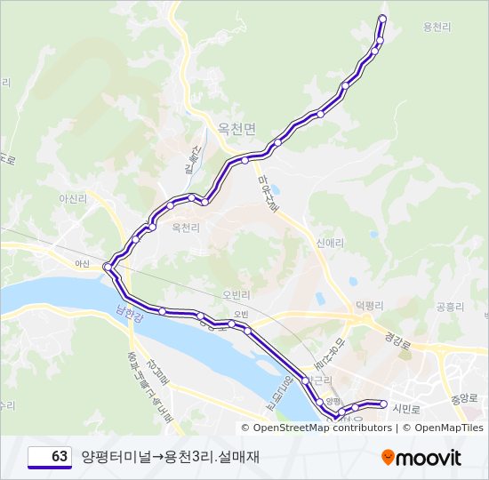 63 bus Line Map