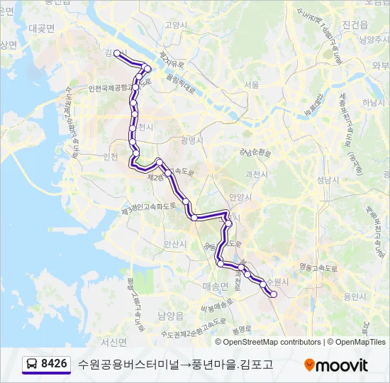 8426 Bus Line Map