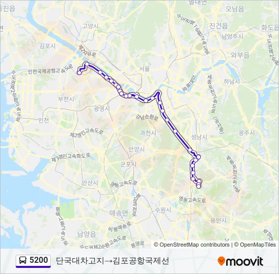 5200 Bus Line Map