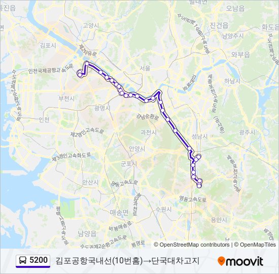 5200 bus Line Map