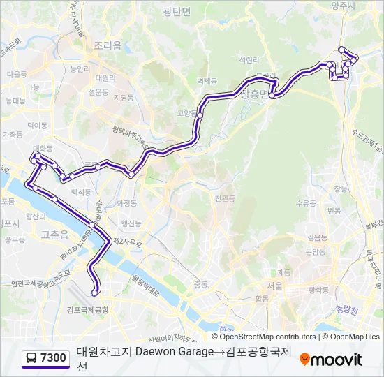 7300 Bus Line Map