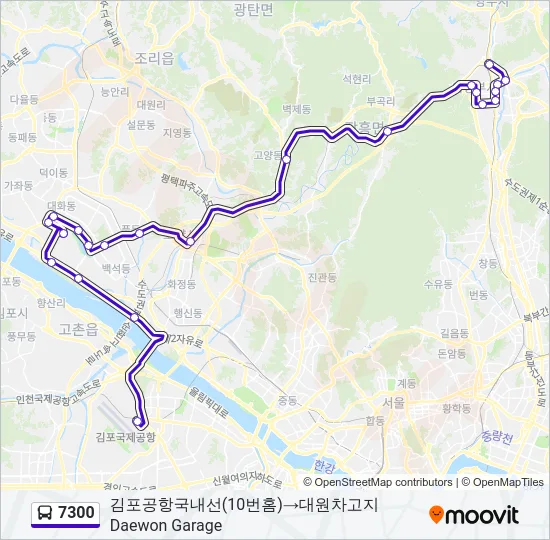 7300 Bus Line Map