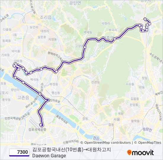 7300 bus Line Map