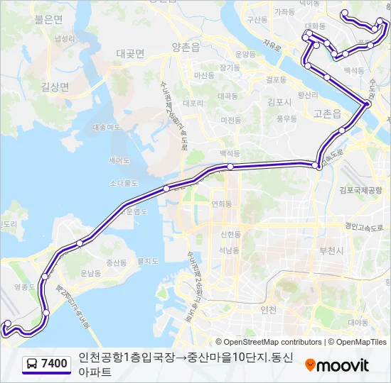 7400 Bus Line Map