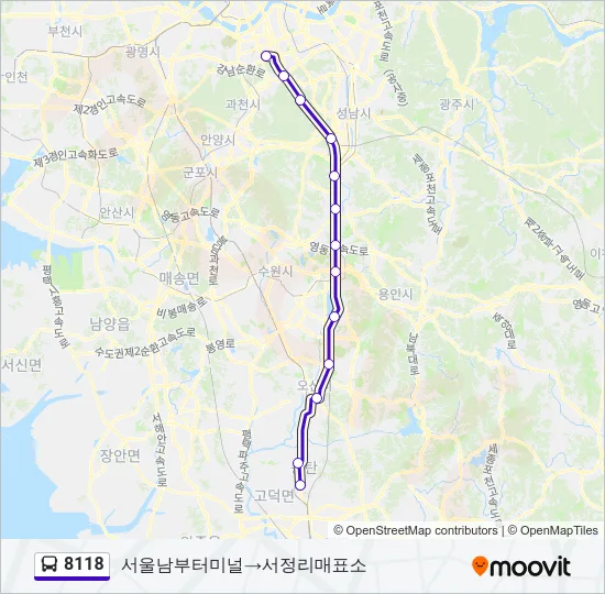 8118 Bus Line Map