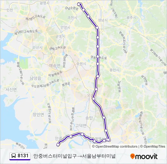 8131 Bus Line Map