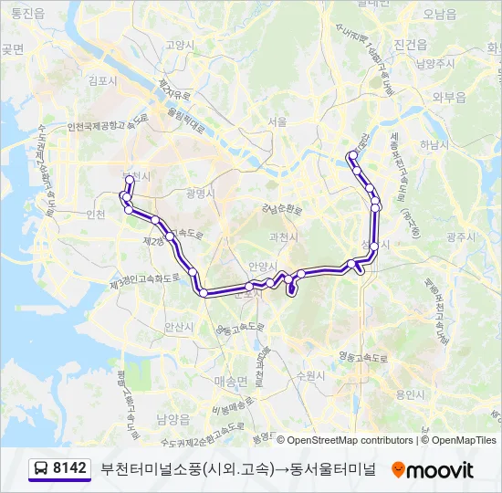 8142 Bus Line Map
