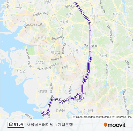 8154 Bus Line Map