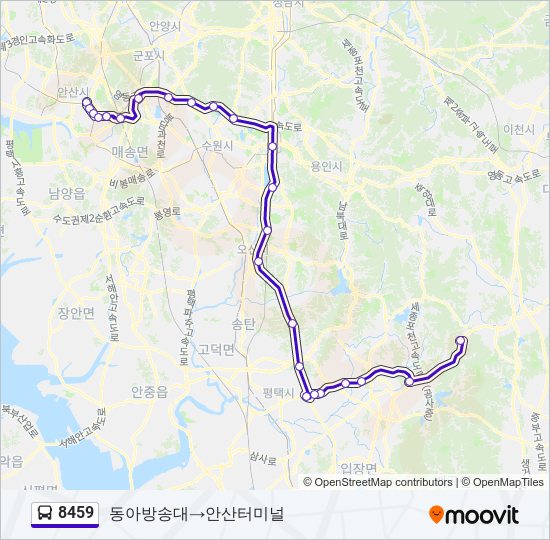 8459 bus Line Map