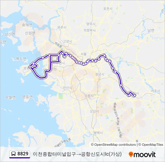 8829 Bus Line Map