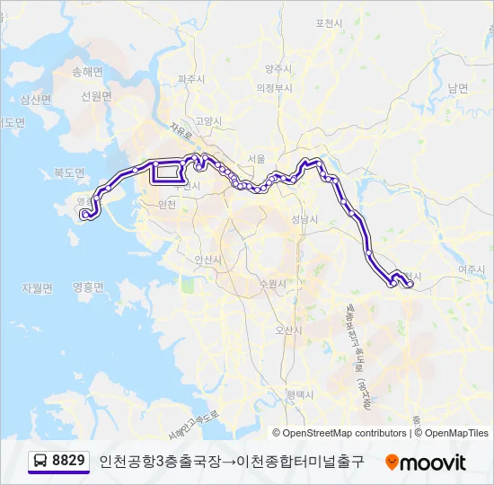 8829 Bus Line Map