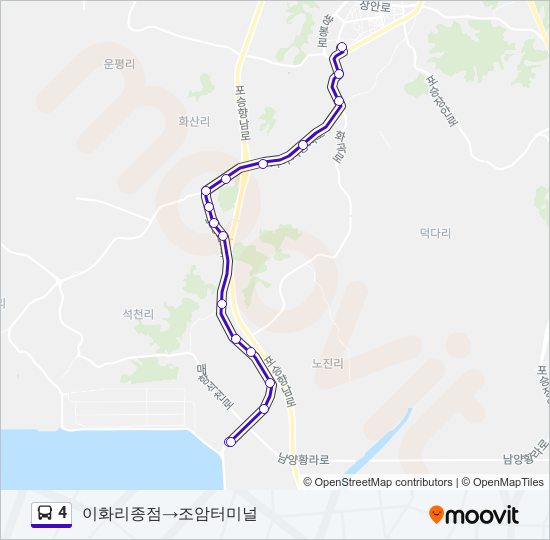 4 bus Line Map