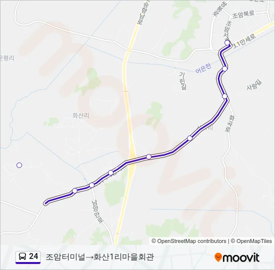 24 Bus Line Map