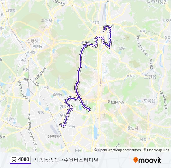 4000 bus Line Map