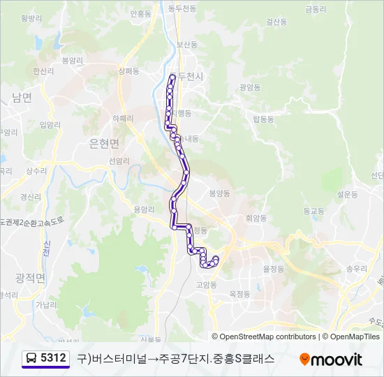 5312 Bus Line Map