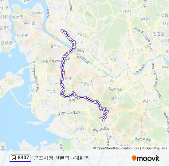 8407 Bus Line Map