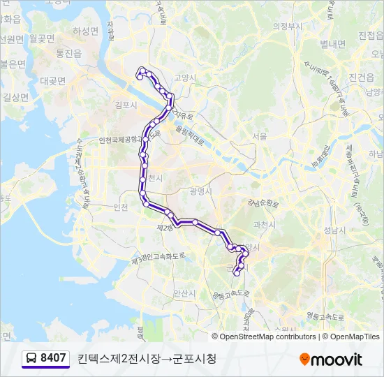 8407 Bus Line Map