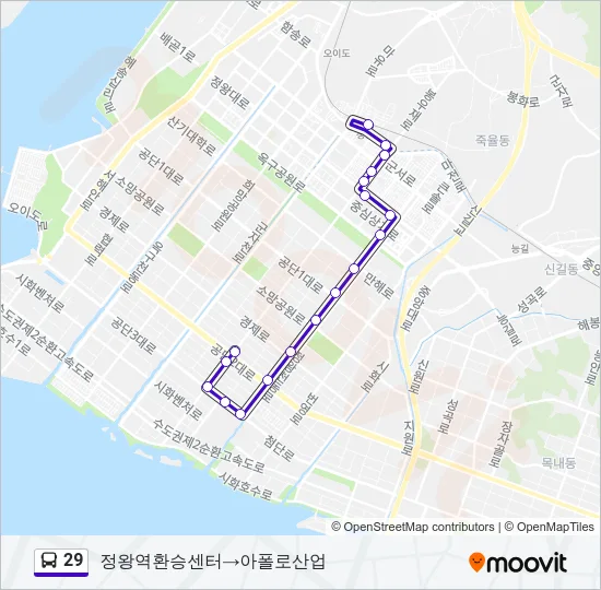 29 버스 노선 지도
