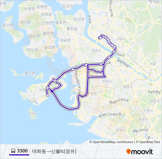 3300 bus Line Map