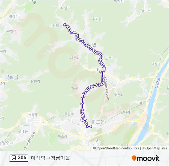 306 버스 노선 지도