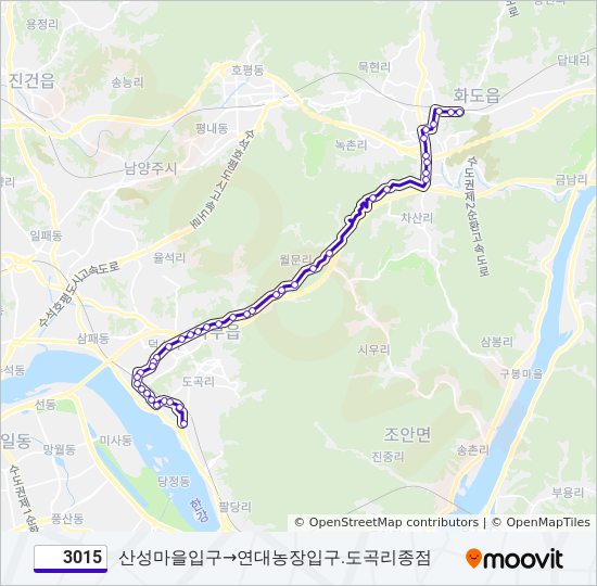 3015 bus Line Map