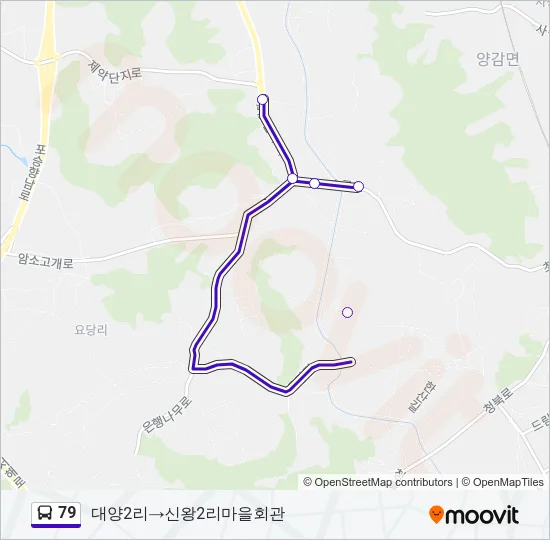 79 버스 노선 지도