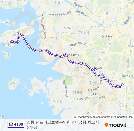 4100 Bus Line Map