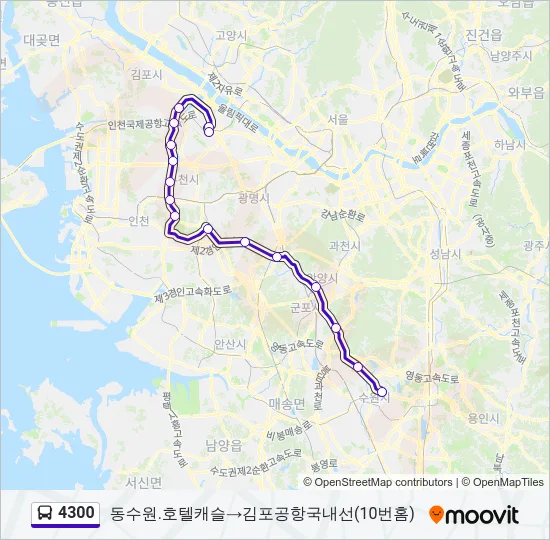 4300 Bus Line Map