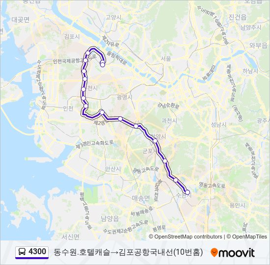 4300 bus Line Map