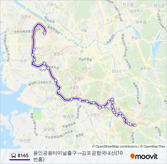 8165 bus Line Map