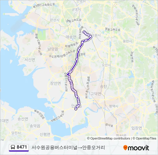 8471 Bus Line Map