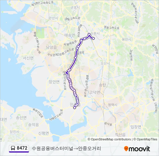 8472 Bus Line Map