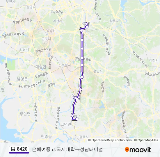8420 Bus Line Map