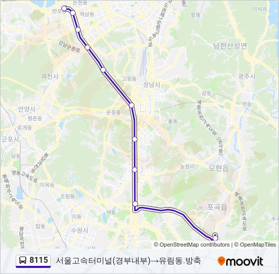 8115 Bus Line Map