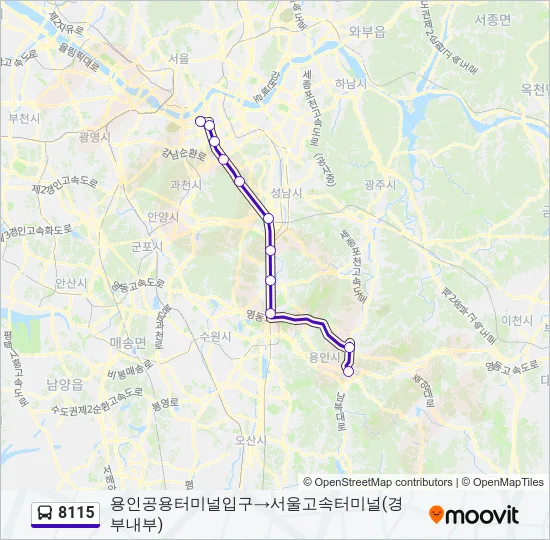 8115 Bus Line Map