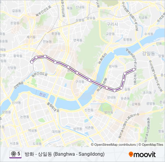 5 subway Line Map