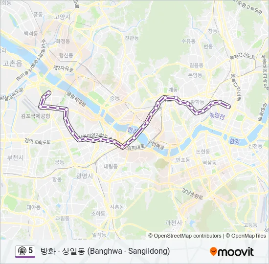 5 지하철 노선 지도