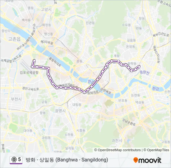 5 지하철 노선 지도