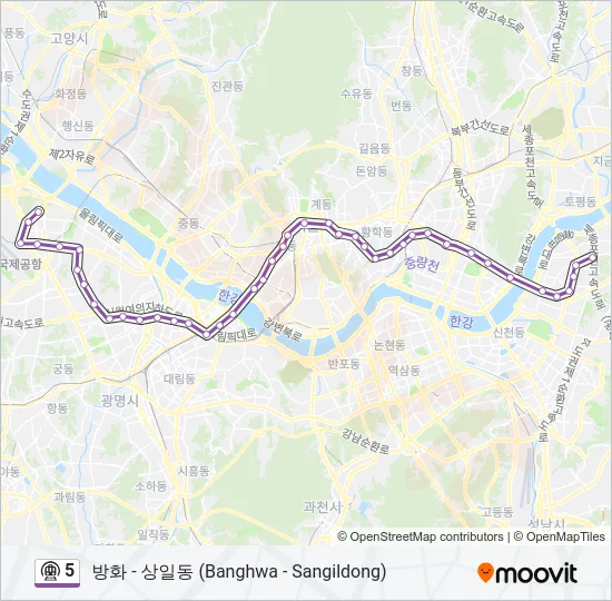 5 지하철 노선 지도