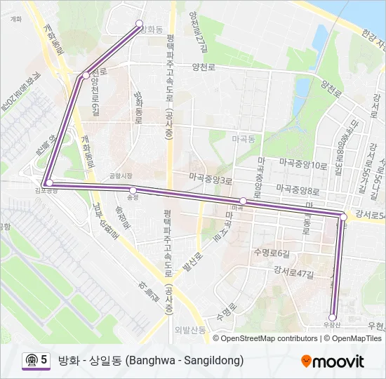 5 지하철 노선 지도