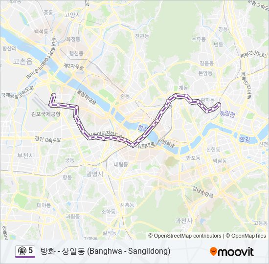 5 subway Line Map