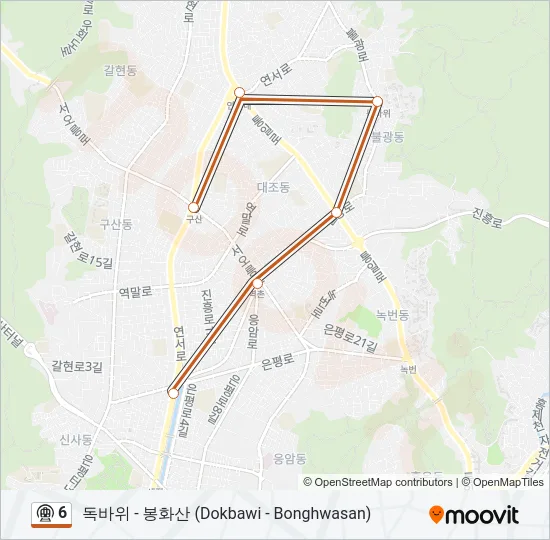 6 지하철 노선 지도