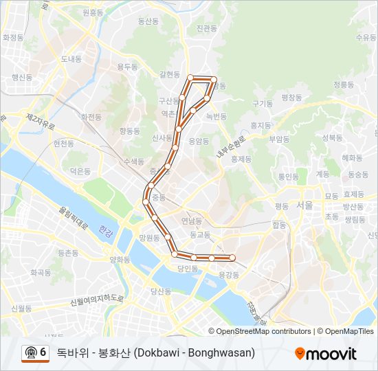 6 지하철 노선 지도