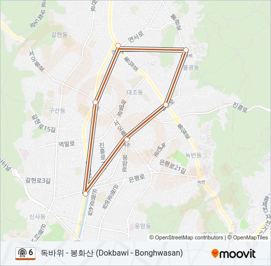 6 지하철 노선 지도