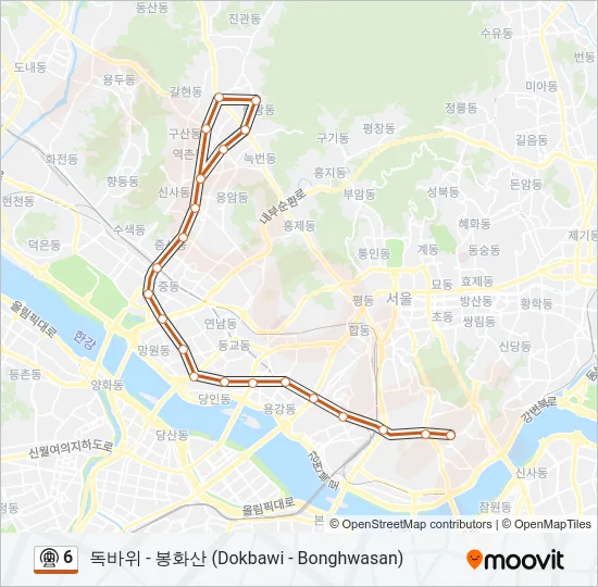 6 지하철 노선 지도