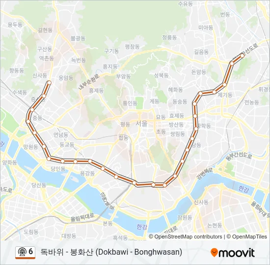 6 지하철 노선 지도