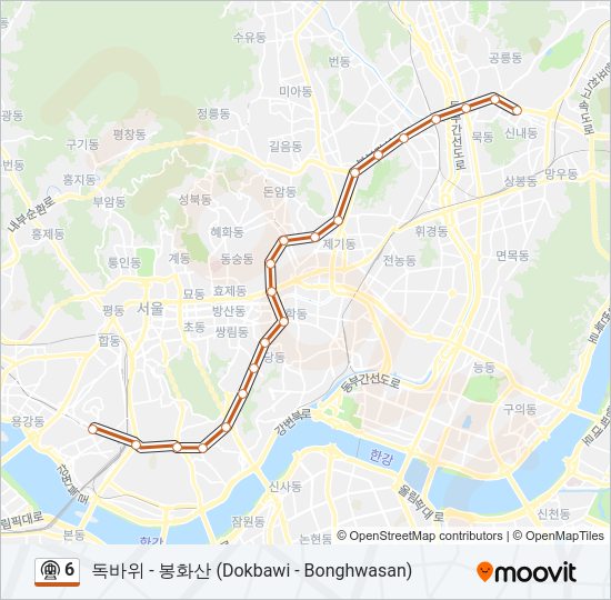 6 지하철 노선 지도